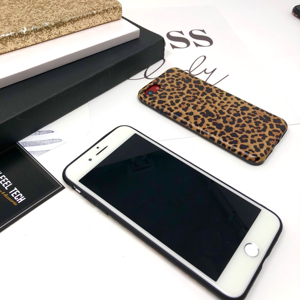 iPhone Brown Leopard Print Case - Picture 5 of 8
